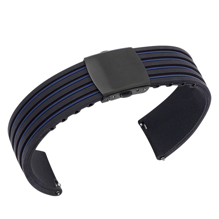 Ear Two-tone Striped Silicone Strap