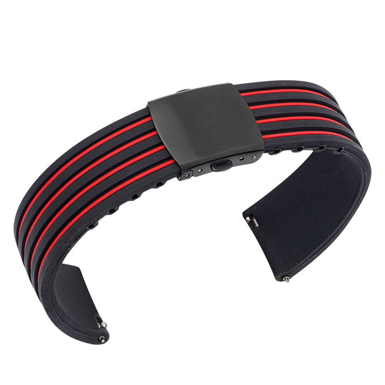 Ear Two-tone Striped Silicone Strap