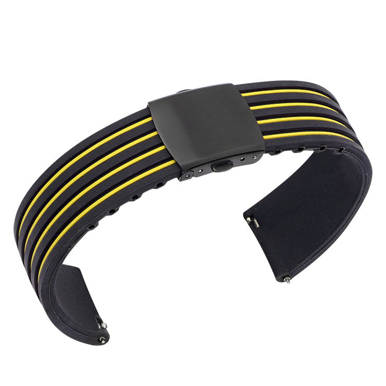Ear Two-tone Striped Silicone Strap